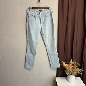 NYDJ Size 6 Light Blue Lift Tuck Super Skinny Jeans Denim Pants with Pockets